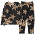 thumbnail image 1 of Toddler Girl Summer Outfit Set 2 Piece Print Sleepwear Soft Long Sleeve Top And Pants Matching Nightwear For Suitable For Children Cute Baby Clothes for Girls Size 2-3T, 1 of 3