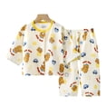 thumbnail image 1 of Toddler Girl Summer Short Outfit Sets Cotton Short Sleeve Tops Tees Shorts Clothing Sets Girls Summer Set 1-13 Years,2-3 Years, 1 of 4