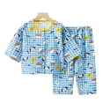 thumbnail image 1 of Toddler Girl Summer Short Outfit Sets Cotton Short Sleeve Tops Tees Shorts Clothing Sets Girls Summer Set 1-13 Years,4-5 Years, 1 of 3