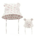 thumbnail image 1 of Toddler Girl Sun Hat Summer Adjustable Baby Cotton Breathable Soft Bucket Hat with Cute Cartoon Prints Sun Hat WH7 1 Years-3 Years, 1 of 2