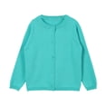 thumbnail image 1 of Toddler Girl Sweater Kids Fashion Cardigan Long Sleeve Casual Button Sweater Crew Neck Girl Sweaters Mint Green, 1 of 3