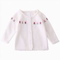 thumbnail image 1 of HCNTES Toddler Girl Sweater Strawberry Cardigan Knit Sweater Girl Fall Winter Clothes Sweater Cute Tops(2-3 Years,G53-White), 1 of 6