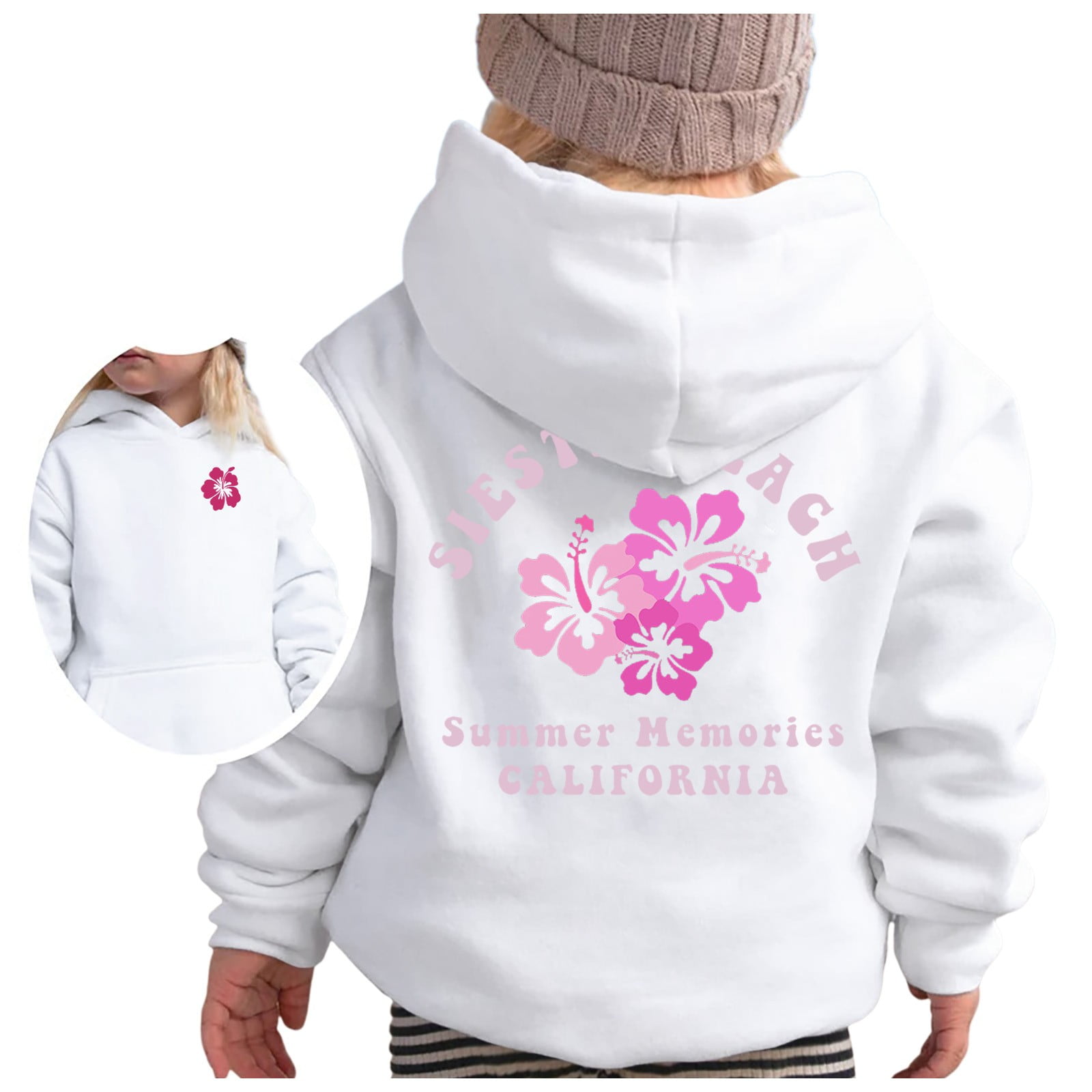 Toddler Girl Sweatshirt 5t Polka Dot Crew-Neck Sweatshirts for Girls Preppy Pullover Sweaters Hoodie Long Sleeve Shirts for Girls 2t White-A, 2-3 Years