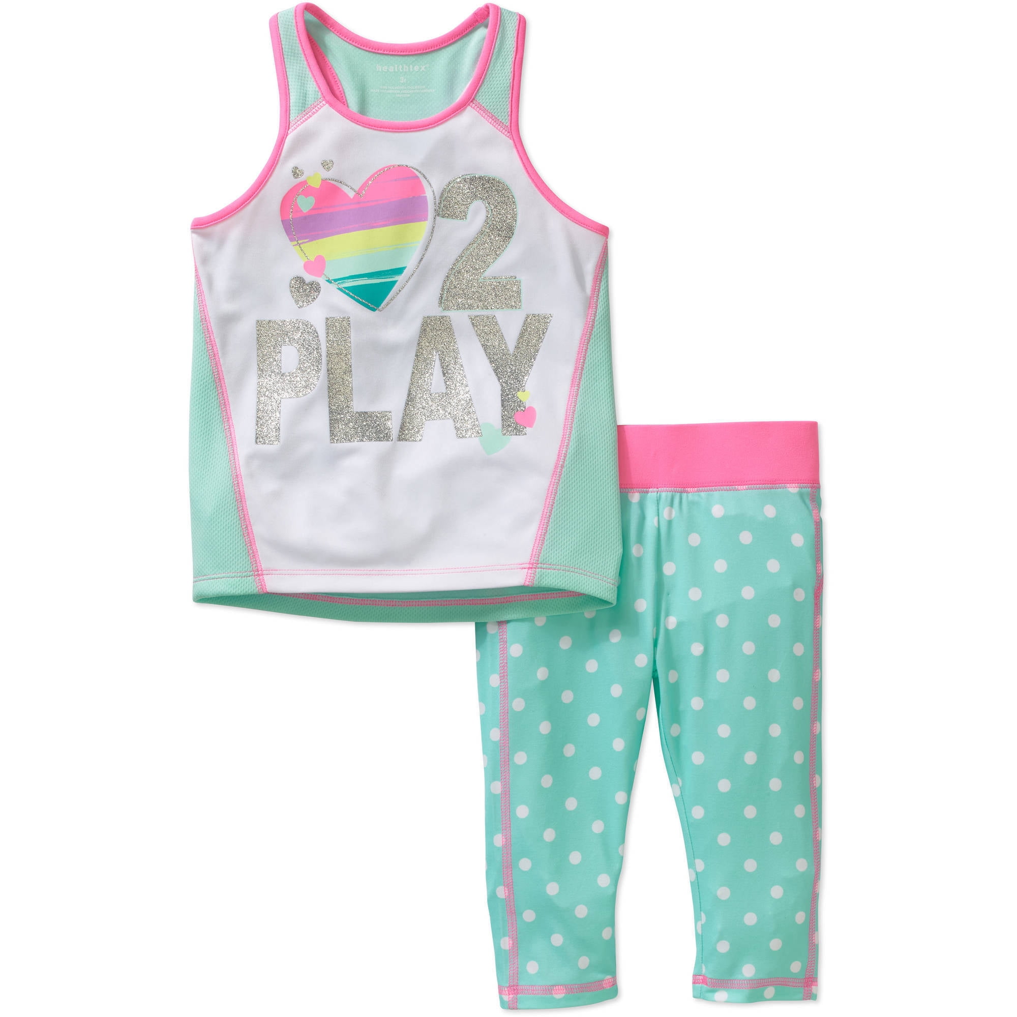 Toddler Girl Tank Top with Legging Activewear Set