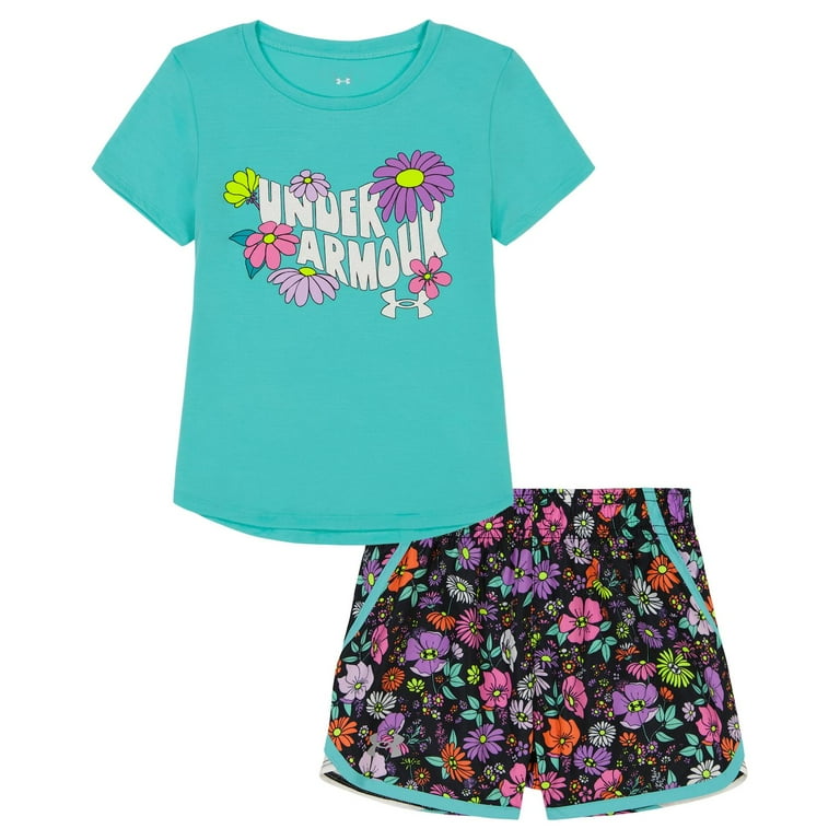 Toddler girl under armour shorts hot sale