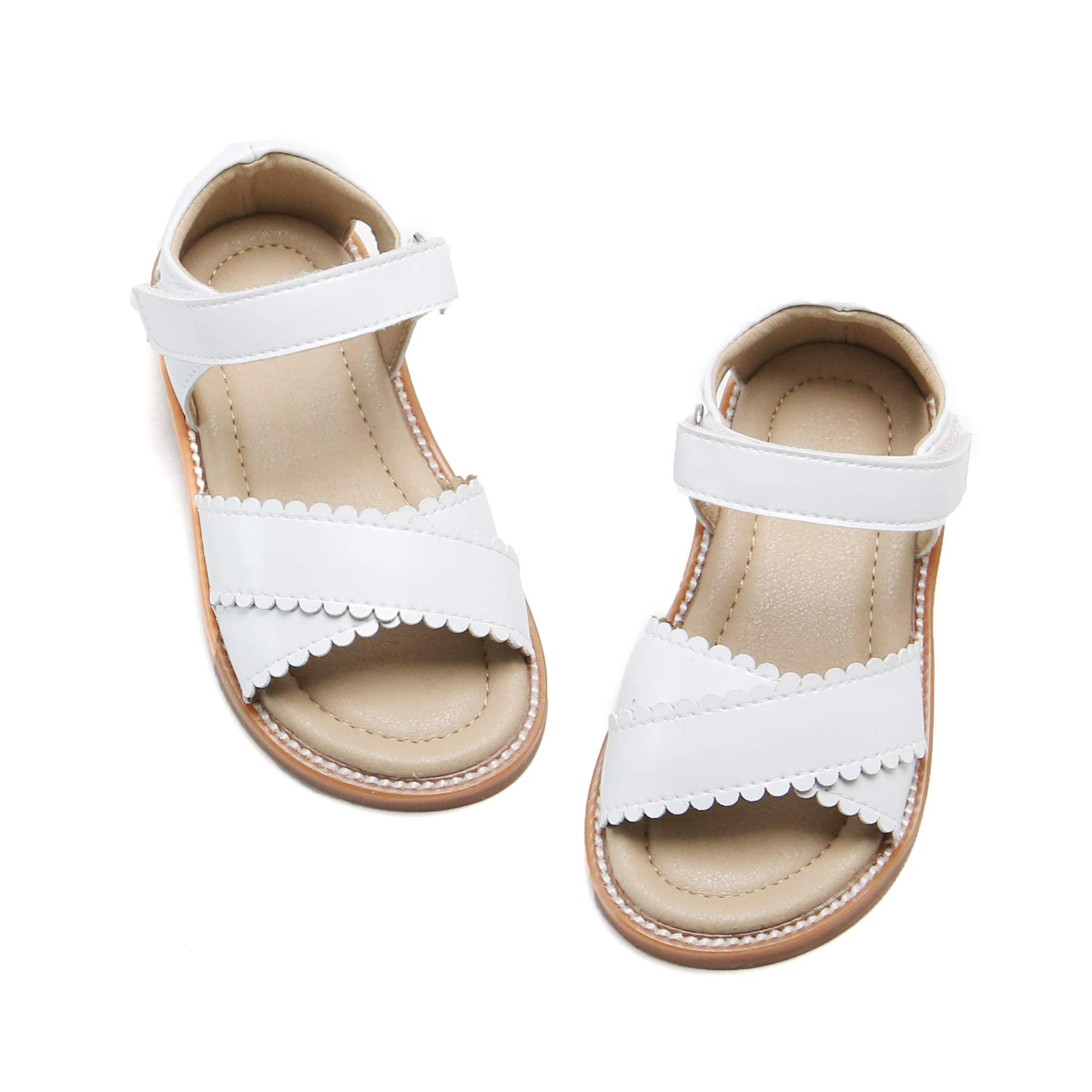 Toddler Girl White Sandals Size 9 Little Girl Easter Summer