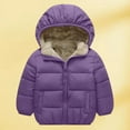 thumbnail image 1 of Toddler Girl Winter Coat Warm Puffer Jackets Kids Zip up Long Sleeve Thicken Windproof Jacket Outwear Hooded Jackets Toddler Boys Jacket 2-3 Years, 1 of 3