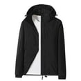 thumbnail image 1 of Toddler Girl Winter Jackets Children's Warm Winter Casual Coat Rain Coats Warm Hooded Hardshell Jackets Winter Down Coats Black 7T, 1 of 3