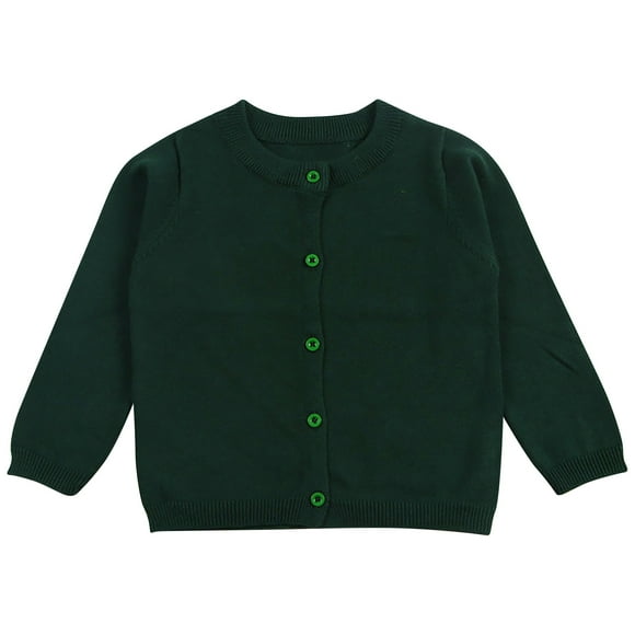 Toddler Girl&boy Baby Infant Kids And Winter Sweater Candy Color Cardigan Solid Color Small Cardigan Children's Sweater Baby Fall Outfits,Army Green,12-18 Months