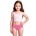 thumbnail image 1 of Toddler Girl's Bikini Sets Two Piece Swimsuit UPF 50+ Sun Rash Guard And Swim Shorts For Beach Pool Summer Swimwear Size 3-4T, 1 of 8