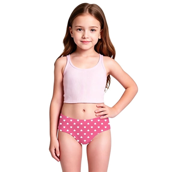 Toddler Girl's Bikini Sets Two Piece Swimsuit UPF 50+ Sun Rash Guard And Swim Shorts For Beach Pool Summer Swimwear Size 3-4T