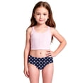 thumbnail image 1 of Toddler Girl's Bikini Sets Two Piece Swimsuit UPF 50+ Sun Rash Guard And Swim Shorts For Beach Pool Summer Swimwear Size 4-5T, 1 of 8