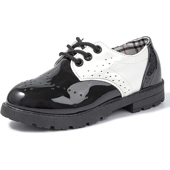 Toddler Girl’s Boy’s Dress Shoes Lace-Up Comfort Oxford School Uniform Shoes Loafer Flats (Toddler/Little Kid)