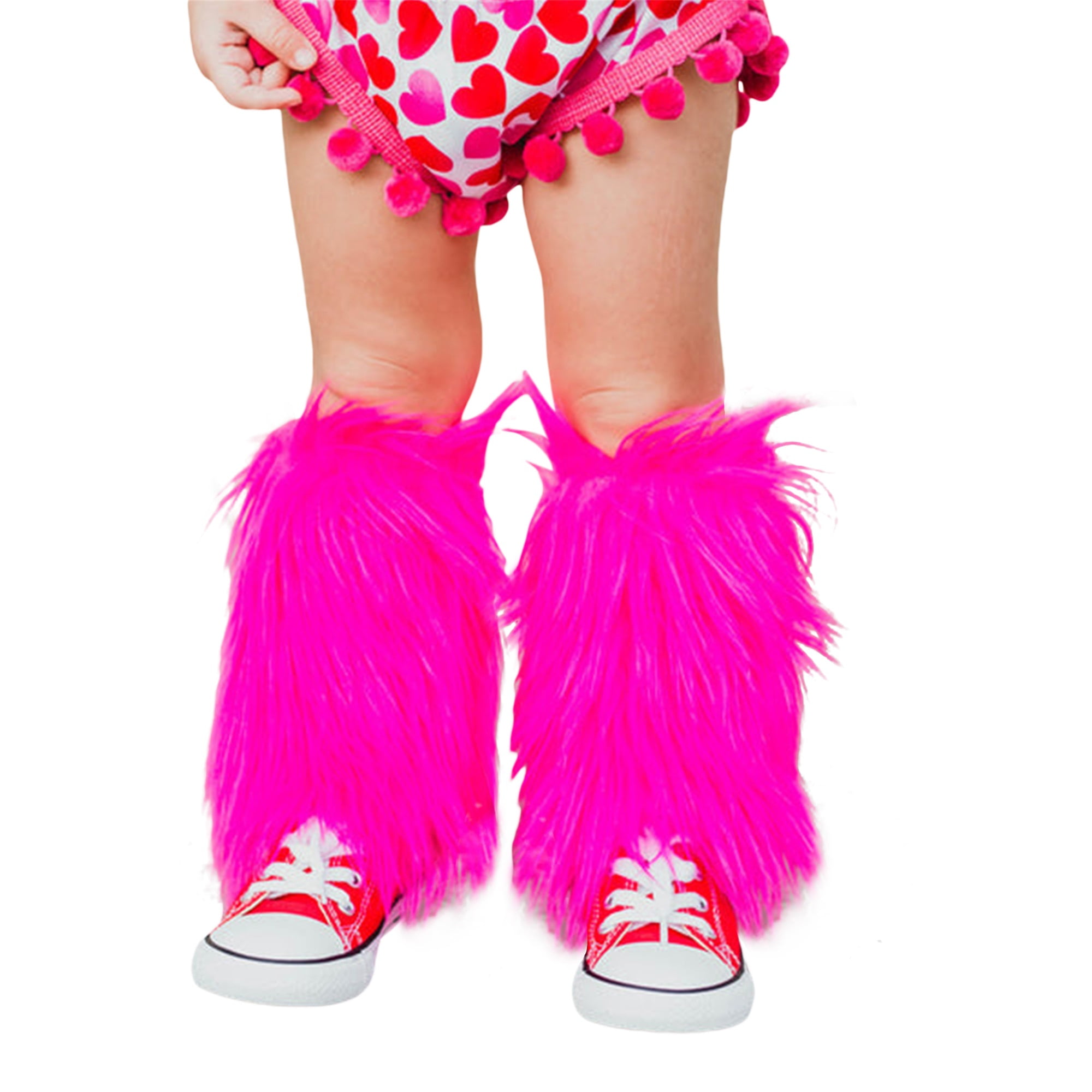 Toddler Girl's Faux Fur Fuzzy Leg Warmers Kids Soft Cozy Furry Boot
