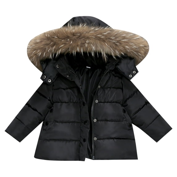 Toddler Girl's Long Parka Warm Winter Coat Water Resistanš Quilted Puffer Jacket Snow Outwear Kids Padded Down Coat