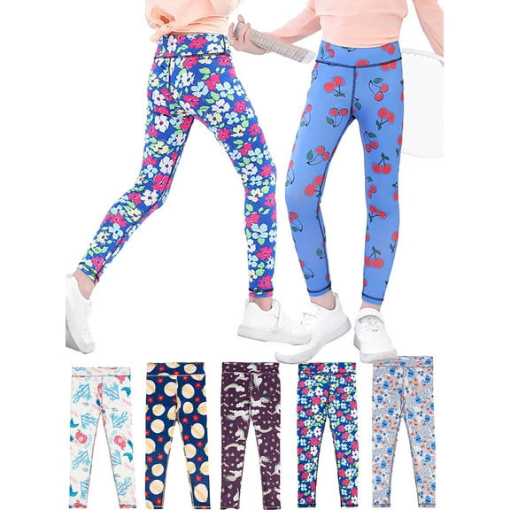 Toddler Girls Active Leggings Footless Trousers Dance Yoga Leggings Tights 4–11T