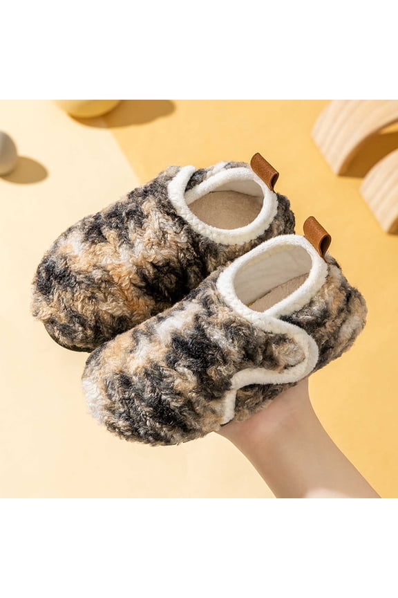 Toddler Girls Athletic Sneakers Cozy Winter Thickened Socks Indoor Outdoor Slipper Shoes Drop Design For Educational Activities And Comfortable Footwear, 18-24 Months, Black