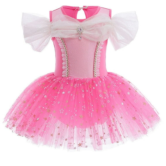 Toddler Girls Ballerina Tutu Dress Dance Costume Dancewear Tulle Skirt