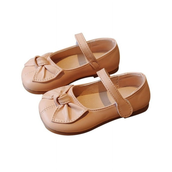 Toddler Girls Ballet Flats Shoes Bowknot Princess Dress Shoes for Wedding Party Birthday Daily Dress Up