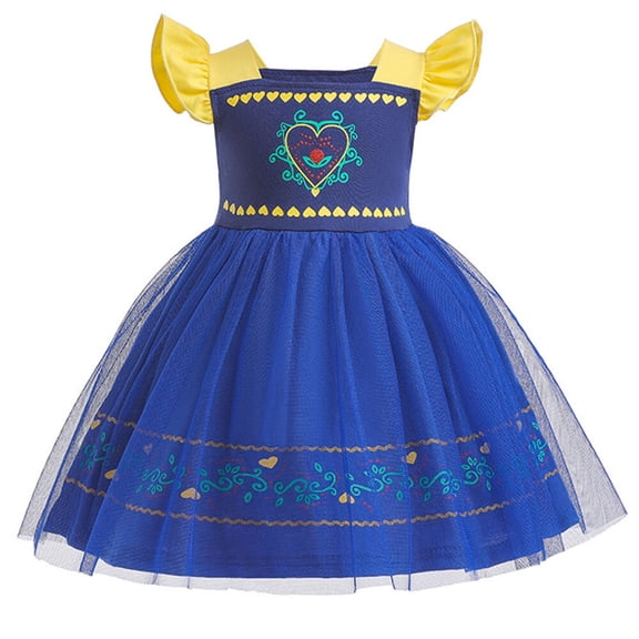 Toddler Girls Beauty Mermaid Princess Dress Birthday Party Dress Size 12M-6T