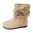 thumbnail image 1 of Toddler Girls Boots Mid Calf Slouch Fringe Tassel Casual Winter Shoes for Little Kids, 1 of 8