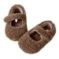 thumbnail image 1 of Toddler Girls Boys Bedroom Slippers, Non A-line House Shoes, Little Kids Comfy Indoor Slipper, Machine Washable Snug Fit,Color:Brown,Size:1.5-2 Years, 1 of 9