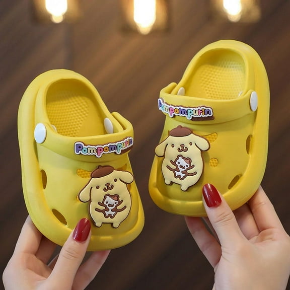 Toddler Girls Boys Cartoon Garden Clogs Children's Slip-On Beach Shoes Children's Indoor and Outdoor Sandals