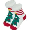 thumbnail image 1 of Toddler Girls Boys Christmas Socks with Grips Cotton kids Slipper Socks Baby Winter Non Slip Fuzzy Socks, 1 of 5