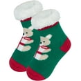 thumbnail image 1 of Toddler Girls Boys Christmas Socks with Grips Cotton kids Slipper Socks Baby Winter Non Slip Fuzzy Socks, 1 of 5
