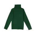 thumbnail image 1 of Toddler Girls Boys Cotton Turtleneck Sweater Blouse, Kids Long Sleeve Solid Pullover Tops, 1-7T, 1 of 6
