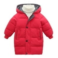 thumbnail image 1 of Toddler Girls' Boys' Cute Jackets & Coats Baby Kids Winter Thick Warm Parkas Hooded Windproof Outwear Jackets For Boys Girls Size 5-6T, 1 of 7