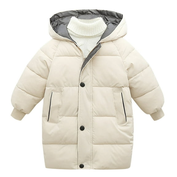 Toddler Girls' Boys' Cute Jackets & Coats Baby Kids Winter Thick Warm Parkas Hooded Windproof Outwear Jackets For Boys Girls Size 9-10T