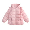 thumbnail image 1 of Toddler Girls' Boys' Cute Jackets & Coats Kids Baby Solid Padded Winter Warm Outwear Jackets For Boys Girls Size 5-6T, 1 of 8