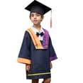 thumbnail image 1 of Toddler Girls Boys Graduation Photo Graduation 2 pieces Gown with Hat graduation cap and gown 2025 for Kids Boys Girls 7-8 Years, 1 of 9