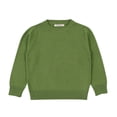 thumbnail image 1 of Toddler Girls Boys Knit Sweater Long Sleeve Round Neck Pullover Sweatshirt Solid Color Fall Winter Clothes Infant Kids 1-7 Years, 1 of 5