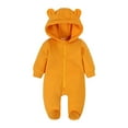 thumbnail image 1 of Toimothcn Toddler Girls Boys Long Sleeve Solid Color Fall Spring Rompers Kids Jumpsuits Comfy Outwear, 1 of 9