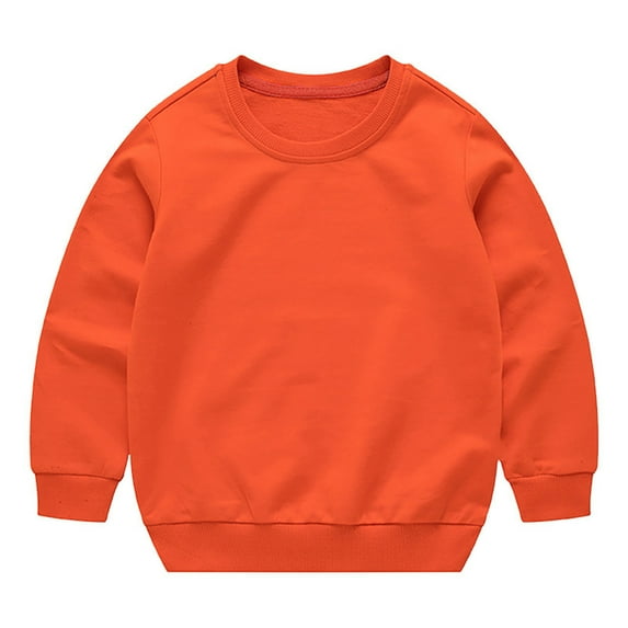 Toddler Girls Boys Oversized Sweatshirt Soft Plain Basic Crewneck Pullover Tops Baby Cute Causal Tees Long Sleeve Baggy Shirt