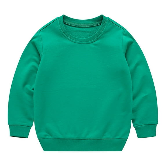 Toddler Girls Boys Oversized Sweatshirt Soft Plain Basic Crewneck Pullover Tops Baby Cute Causal Tees Long Sleeve Baggy Shirt
