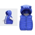 thumbnail image 1 of Toddler Girls Boys Puffer Vest Boys Winter Vest Cute Bear Ear Hooded Jacket Thicken Windproof Zipper Warm Outwear Winter Down Vest for Boys 18-24 Months, 1 of 5