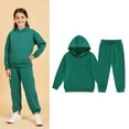 thumbnail image 1 of Toddler Girls Boys Sweatsuit Set,2PC Long Sleeve Green Hoodie Sweatpants Fall Clothes Girls' Clothing Sets 2-3 Years, 1 of 3