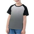 thumbnail image 1 of Toddler Girls Boys T Shirts New Toddler Kids Boys Girls Fashion Cute Round Neck Print Short Sleeve Tops Style B-2 Gray 5 Years, 1 of 9