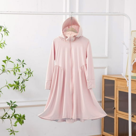 Toddler Girls Boys UPF 50+ Sun Protection Jacket Quick-Dry Full Zip Rash Guard Lightweight Breathable Summer Coat Toddler Boys Girls Pink 7-8 Years