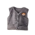 thumbnail image 1 of Toddler Girls Boys Vest Soft Waistcoat Sleeveless Jacket Lightweight Vest with Pocket Infant Sweet Spring Winter Clothes 1-6 Years, 1 of 3