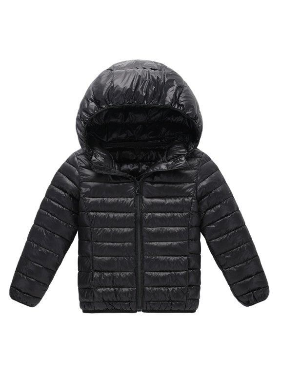 Toddler Girls Boys Winter Down Coats Jackets Kids Hooded Puffer Coats Outerwear 2-7Y