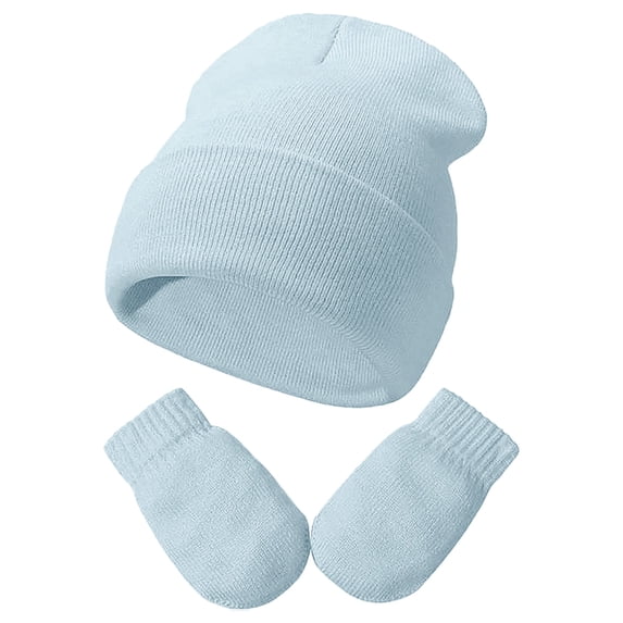 Toddler Girls Boys Winter Hats Gloves Set Boys Soft Baby Caps Kids Knit Winter Hats