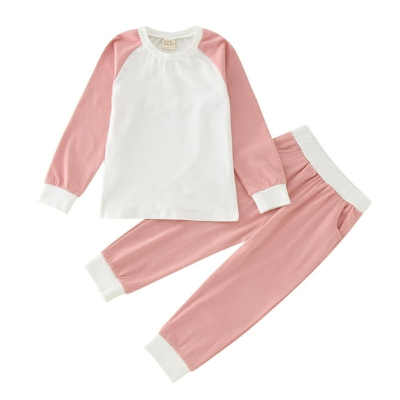 Toddler Girls Boys Winter Long Sleeve Tops Pants 2PCS Outfits Clothes Set For Babys Clothes Underwear Set 12-24 Months