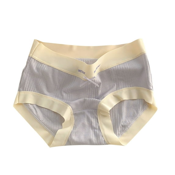 Toddler Girls' Briefs Soft Undies Cotton Girls' Breathable Mid Waist Student Full Cotton Crotch Pants Toddler Underwear Girls Gray M