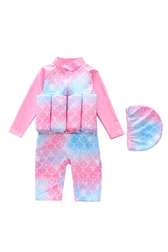 Toddler Girls Buoyancy Swimsuit Swimwear Buoyancy Diving Swimsuit (4 8 Years) Clothes