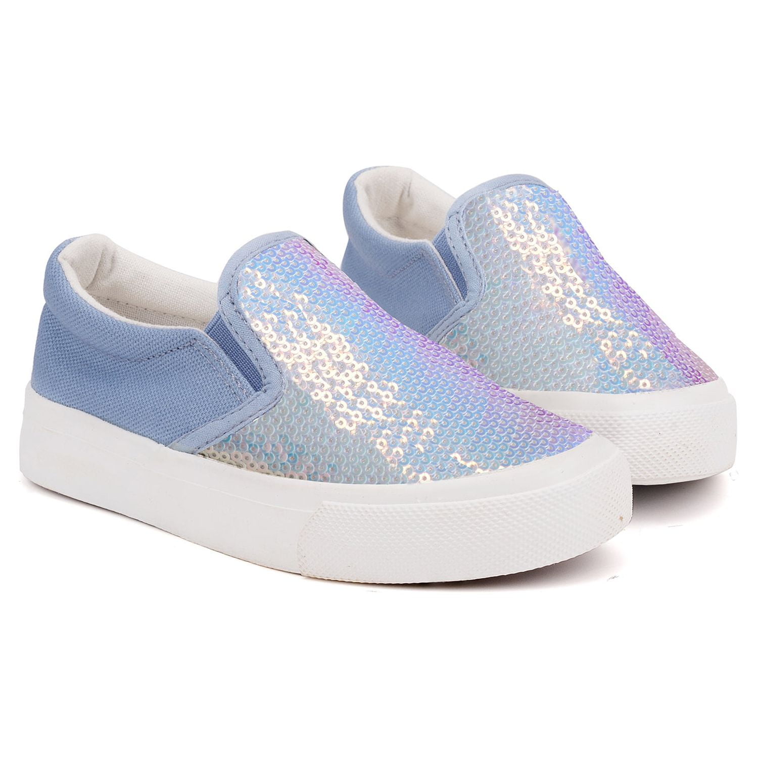 Sparkling Blue Slip-On Canvas Sneakers for Toddler Bahrain Ubuy