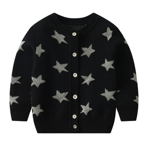 Toddler Girls Cardigan Long Sleeve Kids Button Sweater Knit Tops for Little Girls 1-7 Years